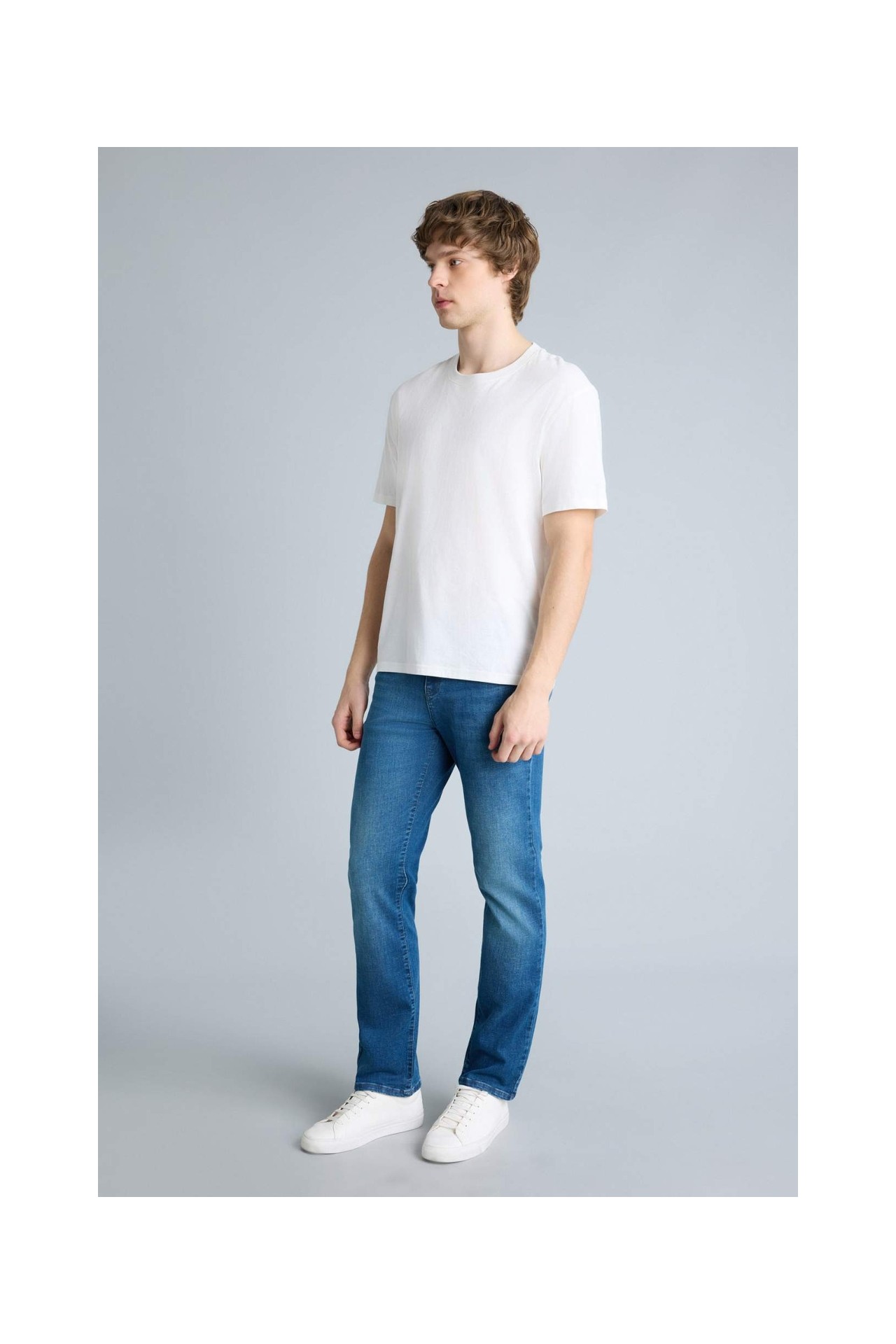 DeFacto Sergio Regular Fit Normal Bel Boru Paça Jean Pantolon H0793AX26SP görsel 2