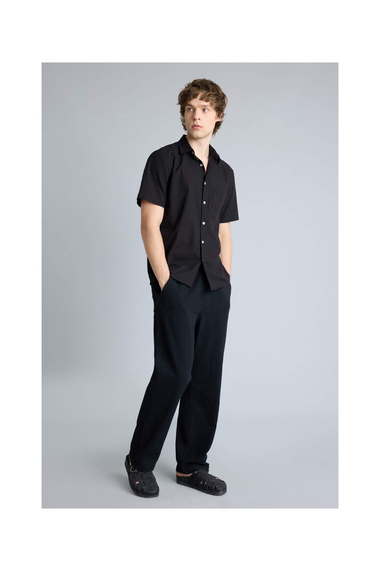DeFacto %100 Pamuk Baggy Fit Pantolon G2592AX26SP