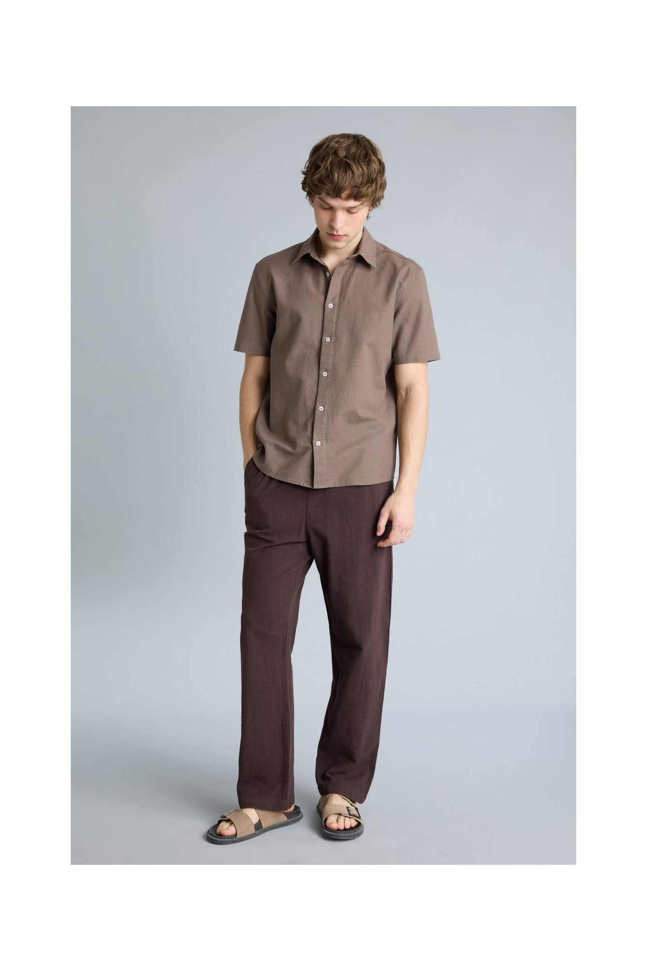 DeFacto %100 Pamuk Baggy Fit Pantolon G2592AX26SP