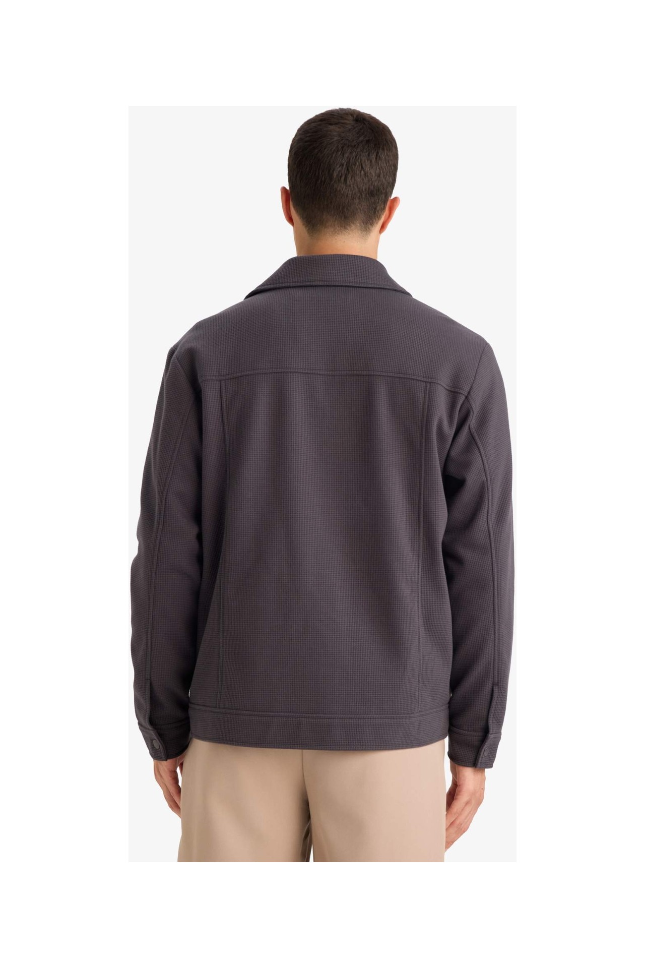 DeFacto Regular Fit Polo Yaka Çıtçıtlı Mont F8504AX26SP görsel 6