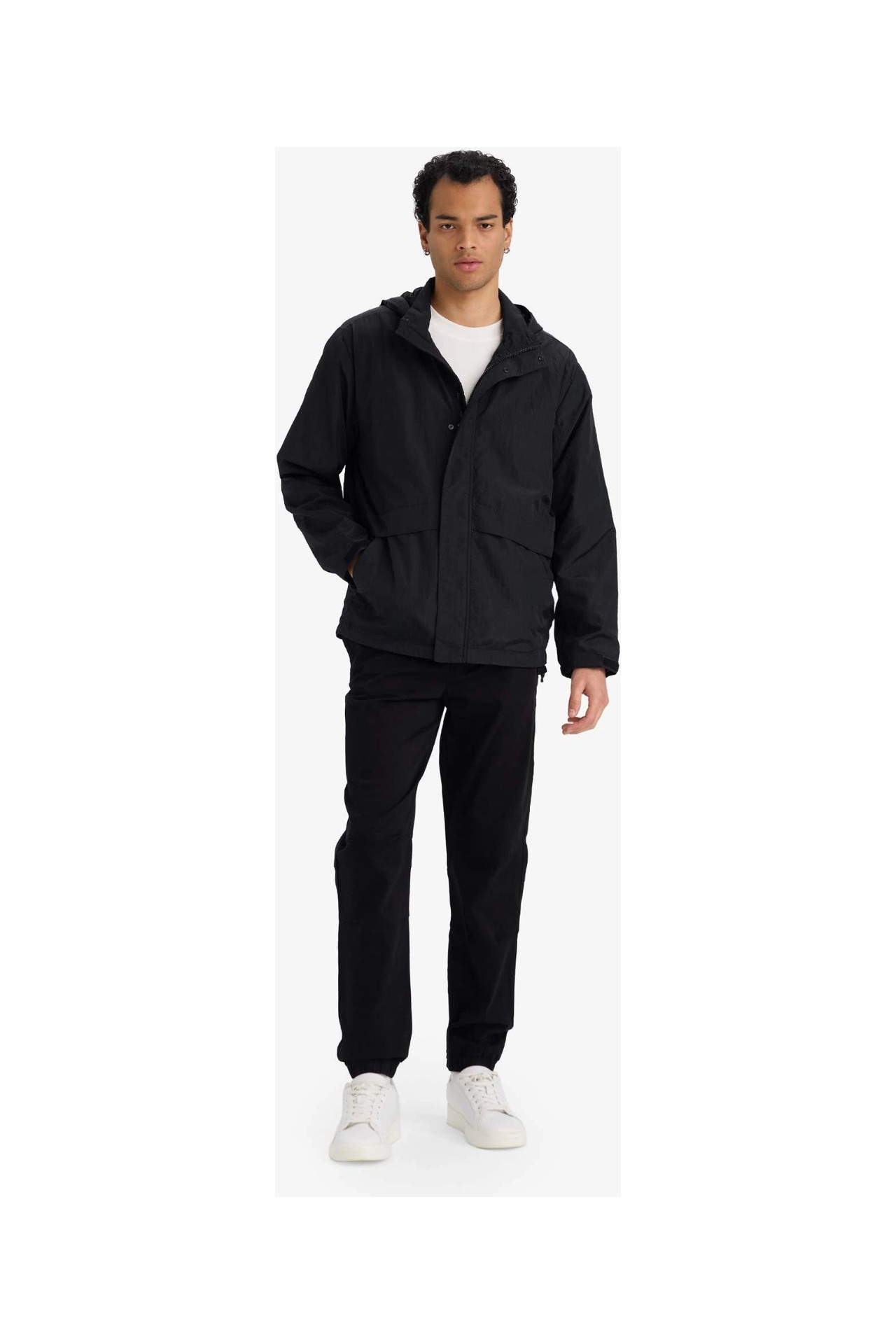 DeFacto Regular Fit Su İtici Kapüşonlu Yağmurluk D6305AX26SP görsel 2