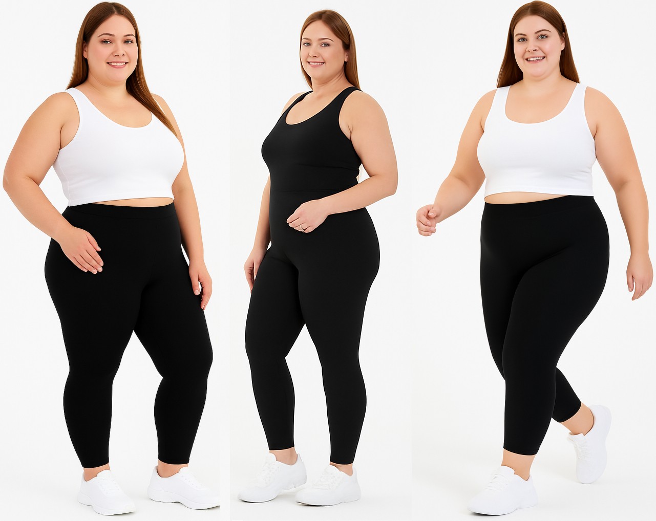Şerice Kadın Büyük Beden Likralı Uzun Tayt ( 3XL - 4XL - 5XL ) görsel 8