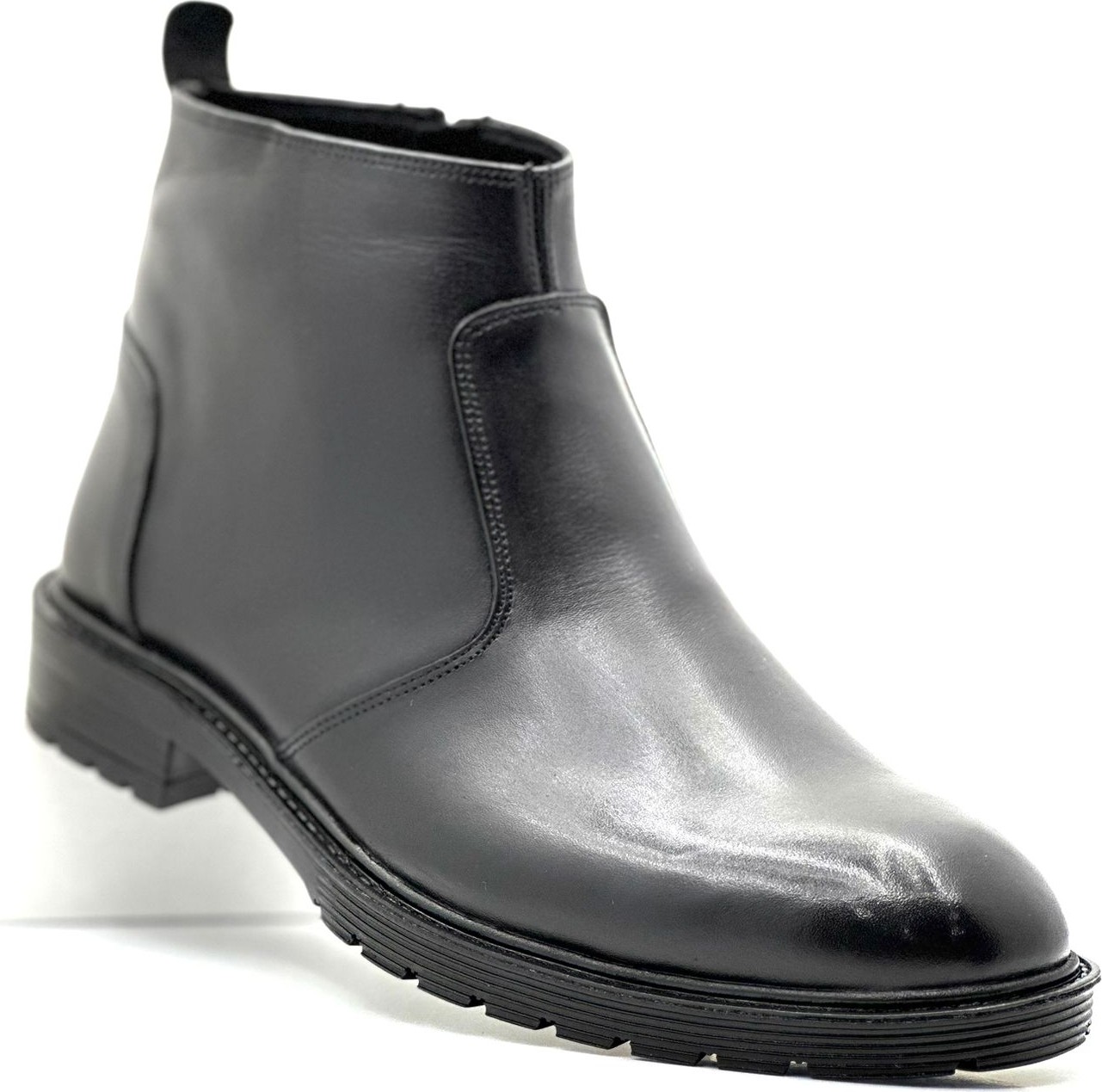 Bess Shoes Deri Bağcıksız Su Geçirmez Bot | Tam , Antik Deri, Soğuk ve Su Geçirmez, Bağcıksız Bot, Erkek Bot