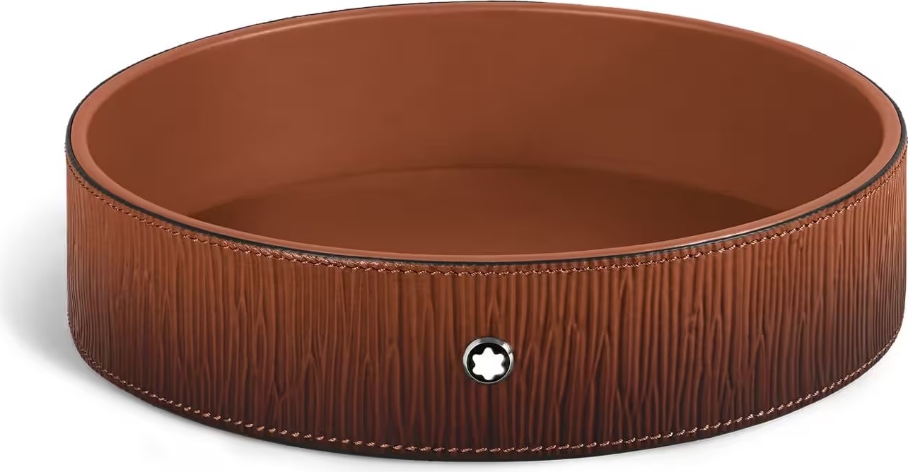Montblanc Corteccia Sfumato Deri Büyük Yuvarlak Masa Tepsisi 136775