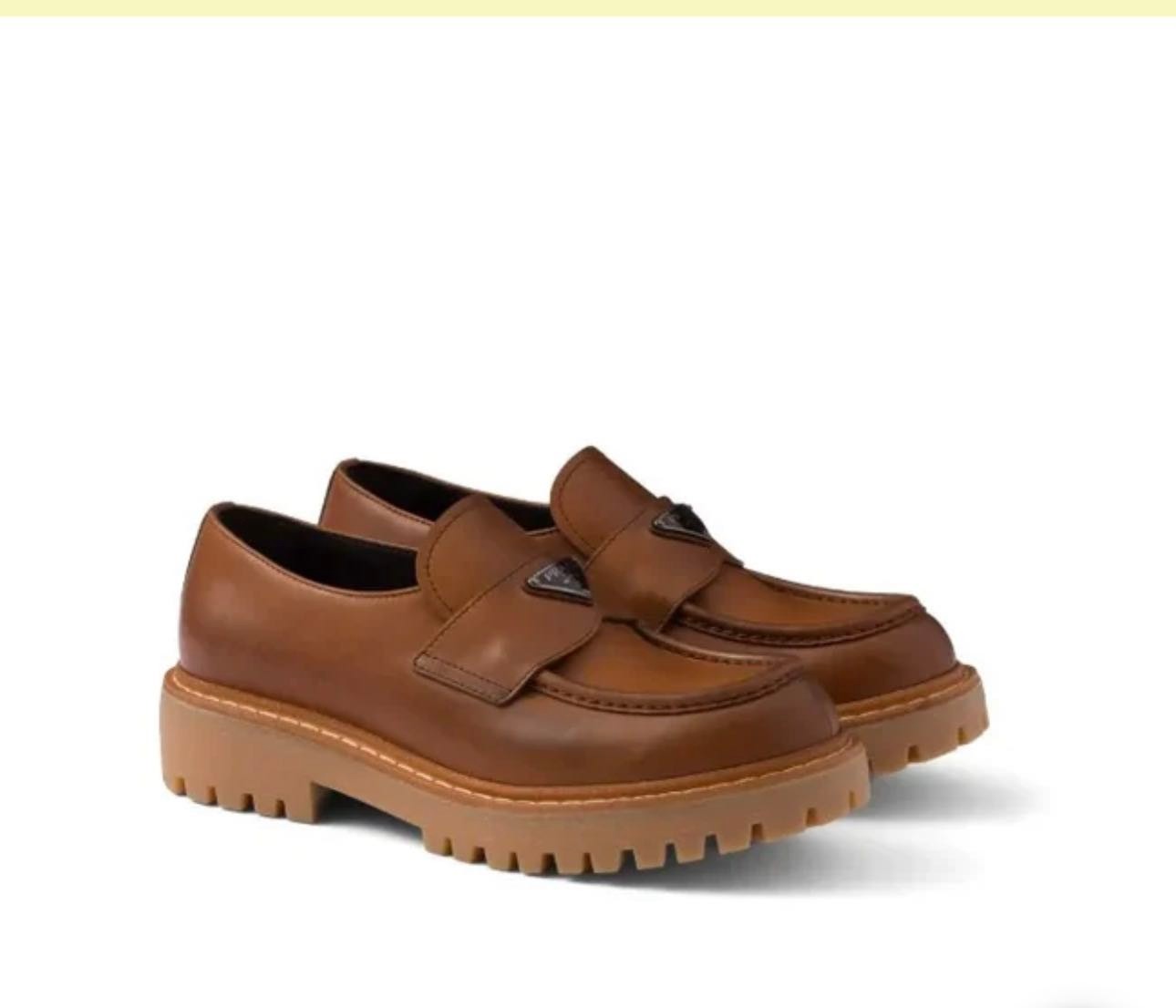 Prada Sport Komple Deri Metal Logolu Lofer görsel 3