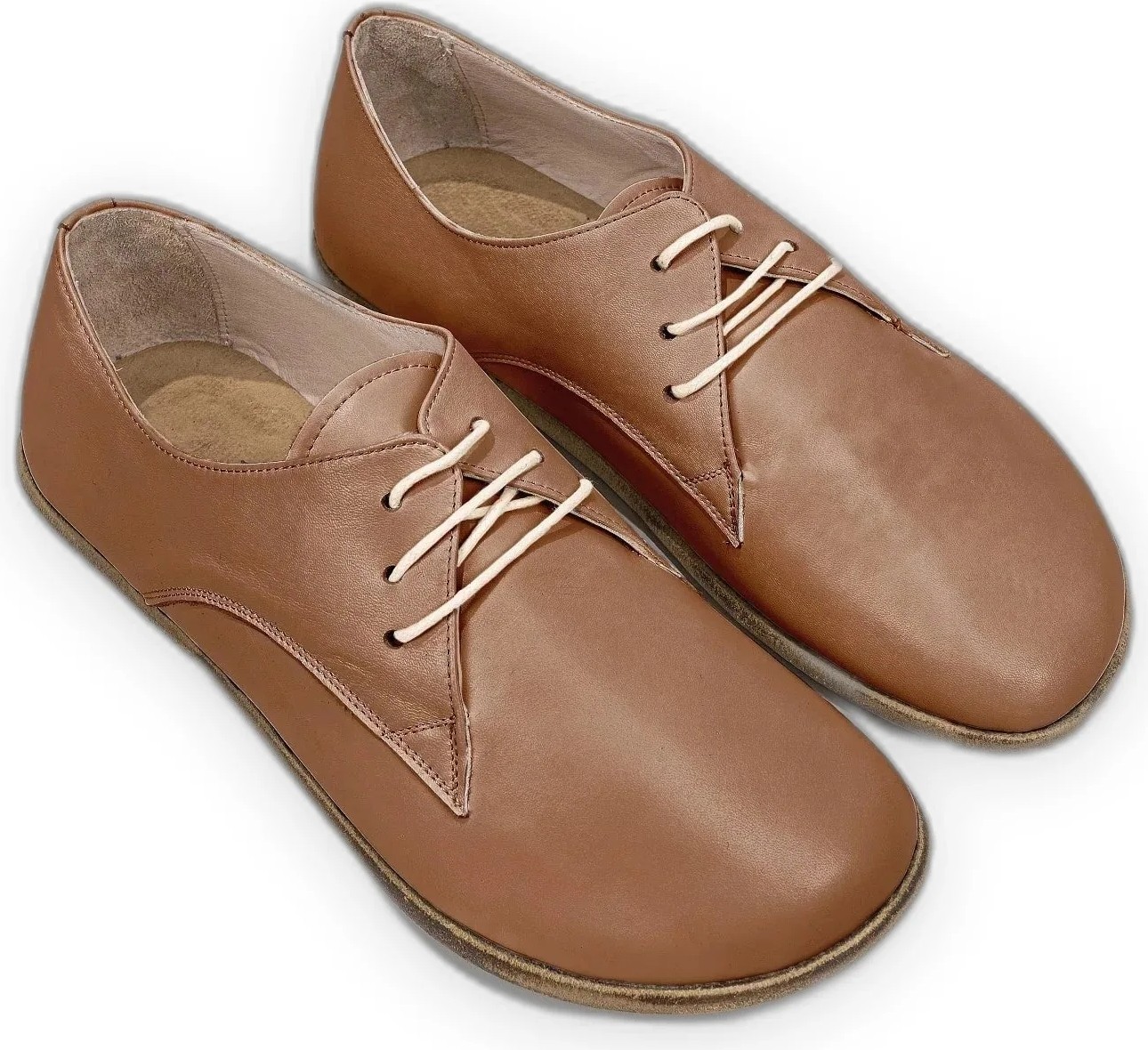 Bespoky Erkek Barefoot Oxford Ayakkabı El Yapımı Hakiki Deri Siyah Outlet