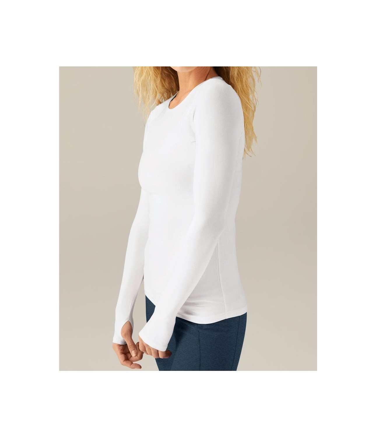 Lady Hazal Siyah Darkalıp Slimfit Soft Touch Crew Neck Finger Detail Parmak Detaylı Tesettür Body görsel 4