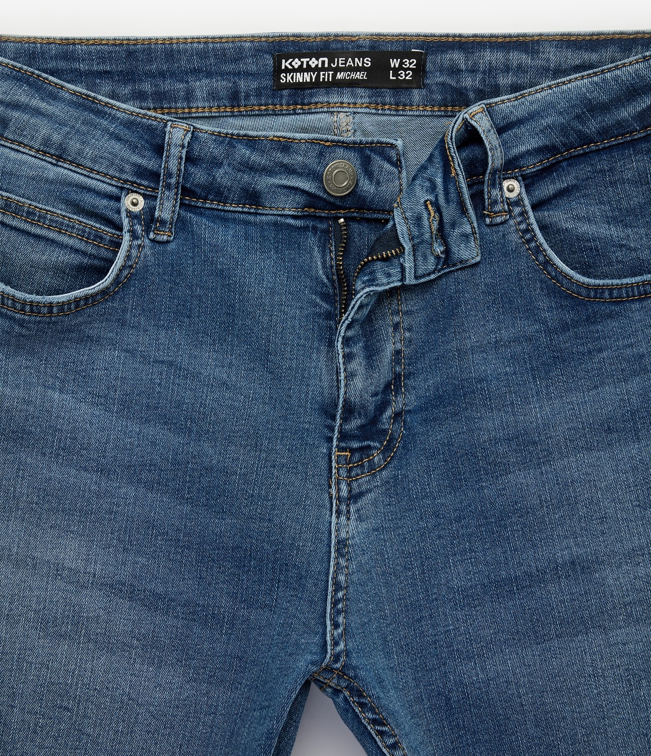 Koton Normal Bel Dar Paça Pamuklu Skinny Fit Jean Pantolon - Michael Jean görsel 6