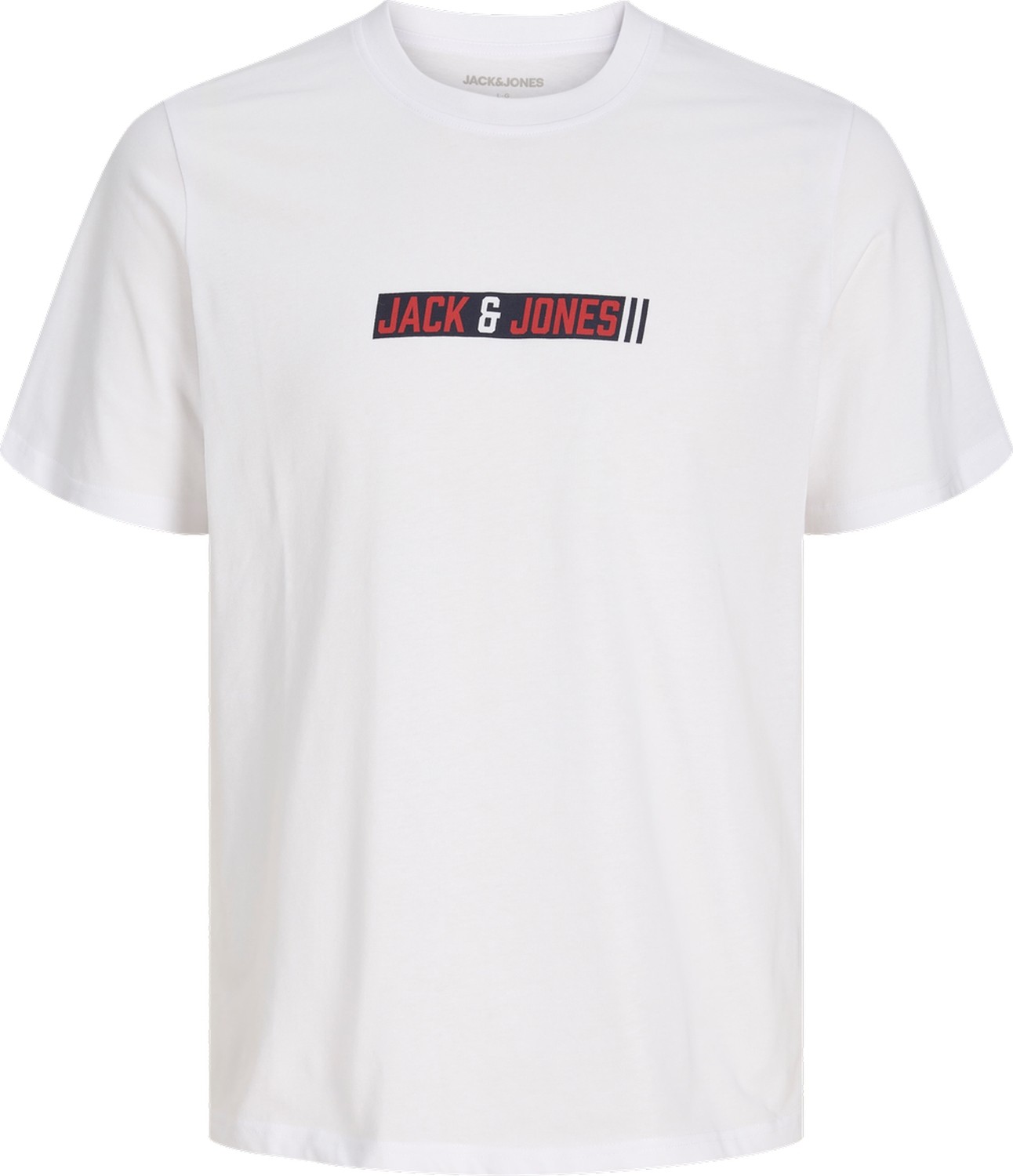Jack & Jones Erkek Gögüs Baskılı Bisiklet Yaka Tisört Kısa Kol Basic Stil görsel 3