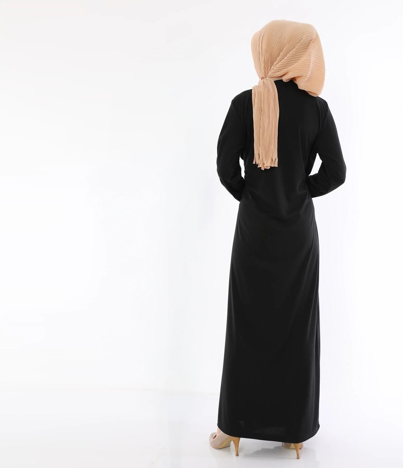 Elanesa Yandan Bağlamalı Namaz Elbisesi görsel 7