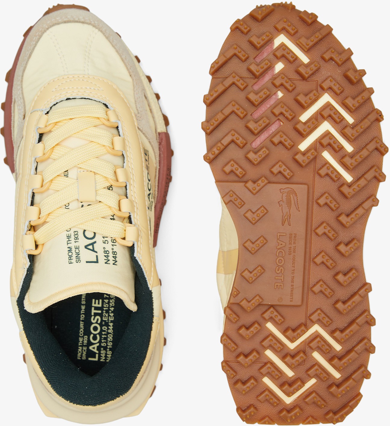 Lacoste Elite Active Kadın Sarı Sneaker 750SFA0078T Ab0 görsel 5