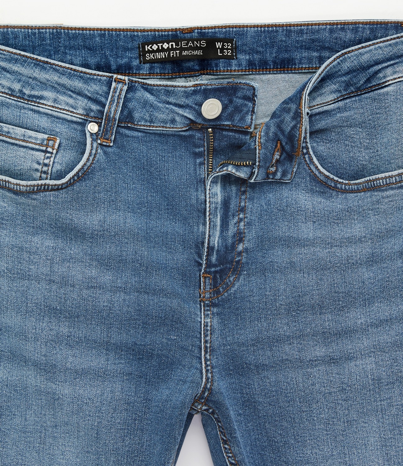 Koton Normal Bel Pamuklu Skinny Fit Jean Pantolon - Michael Jean görsel 8