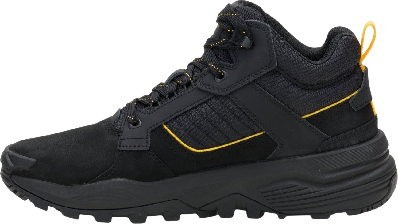 Cat Grapple Leather Mid Siyah Erkek Bot görsel 2