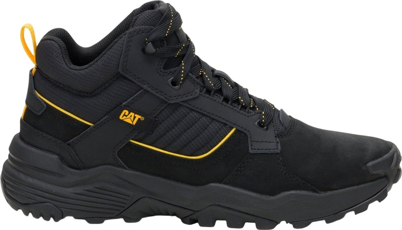 Cat Grapple Leather Mid Siyah Erkek Bot