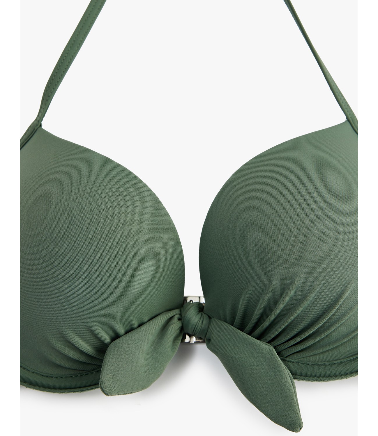 Koton Kalp Yaka Fiyonk Detaylı Push-Up Bikini Üstü görsel 3