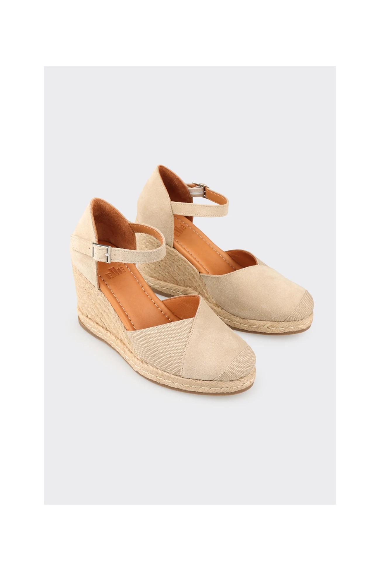 Elle Bej Deri Kadın Espadril görsel 2