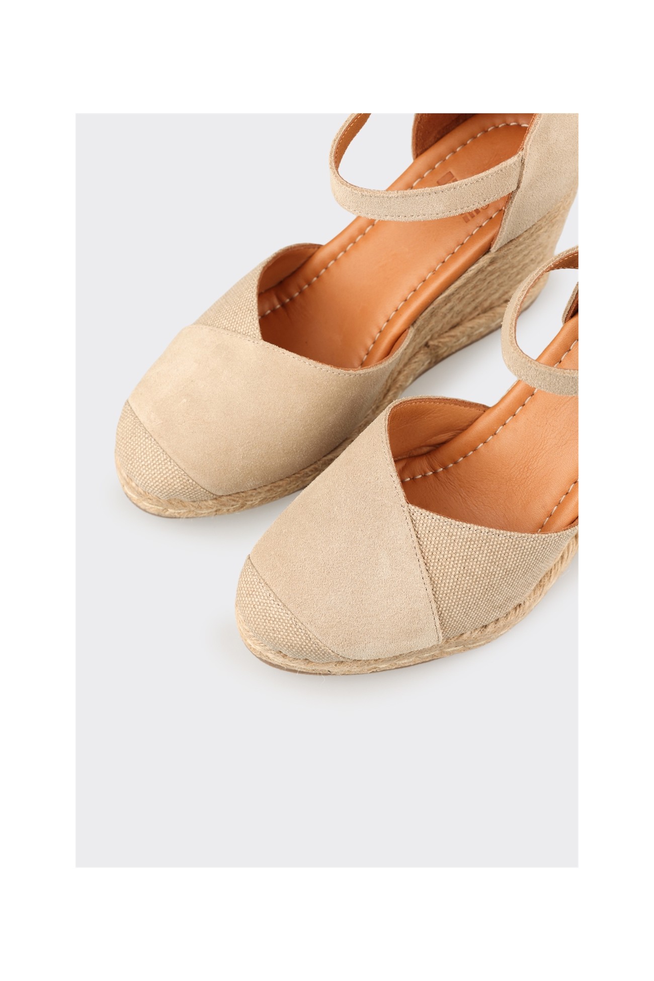 Elle Bej Deri Kadın Espadril görsel 4