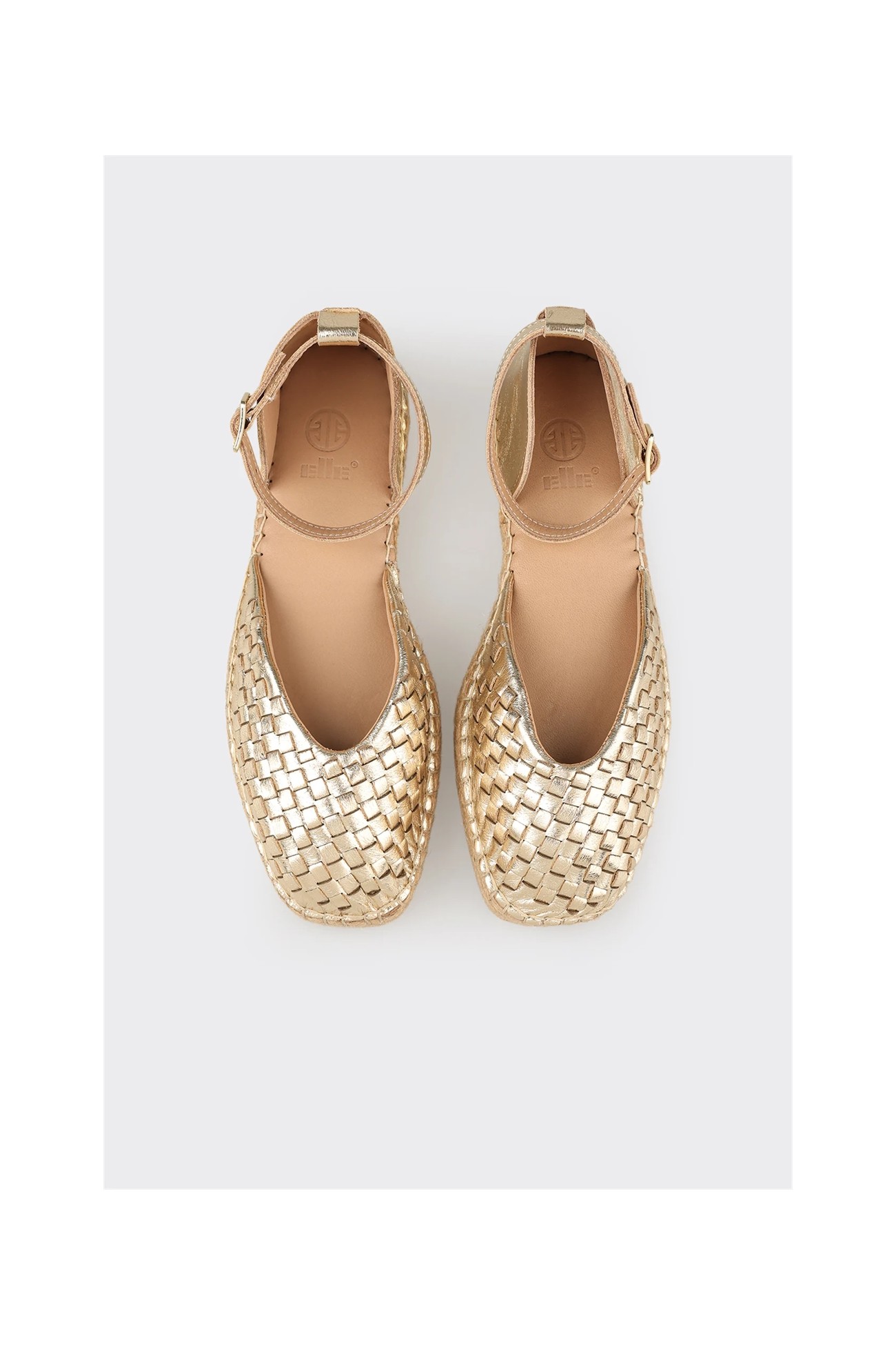 Elle Gold Deri Kadın Espadril görsel 4