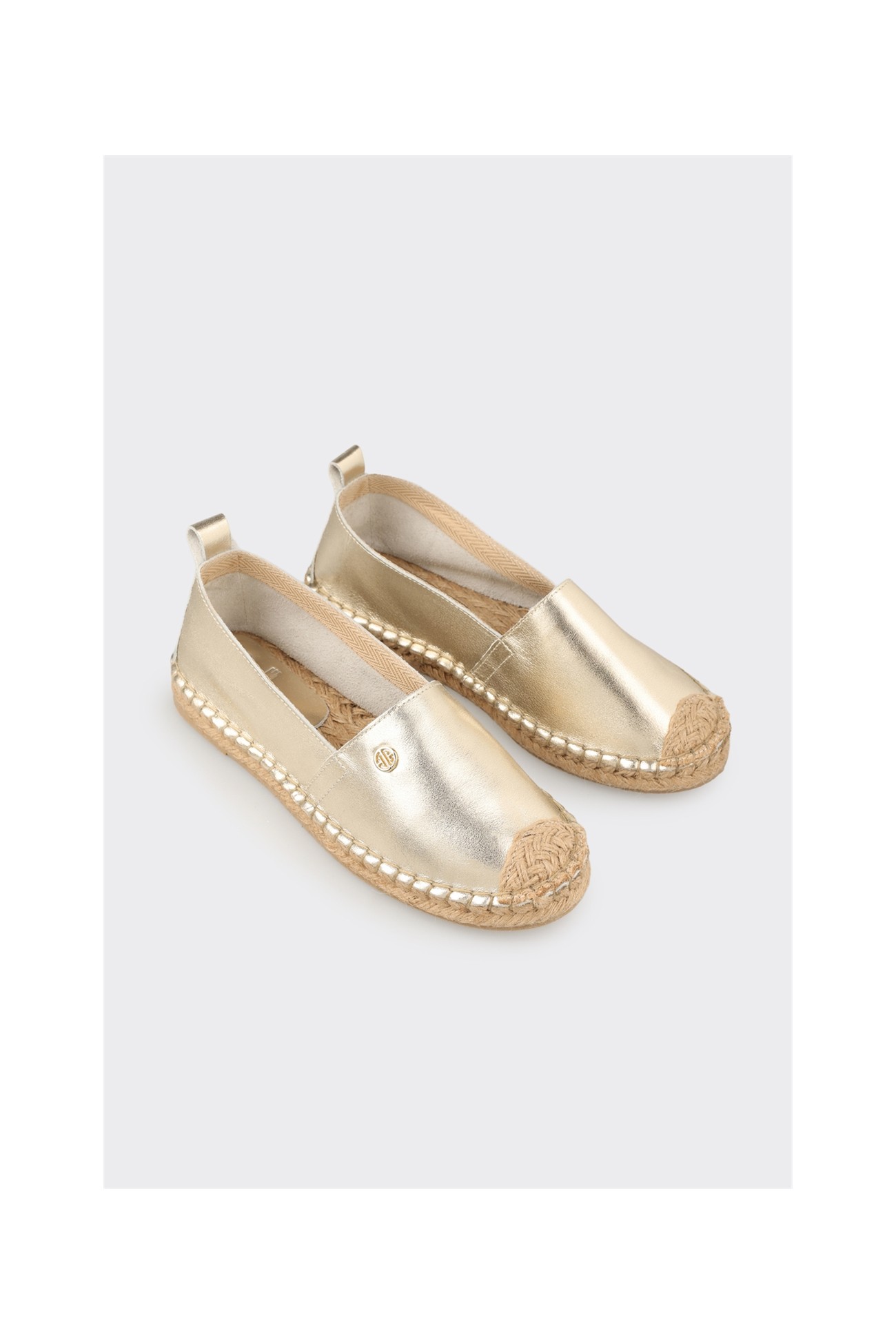 Elle Gold Deri Kadın Espadril görsel 2