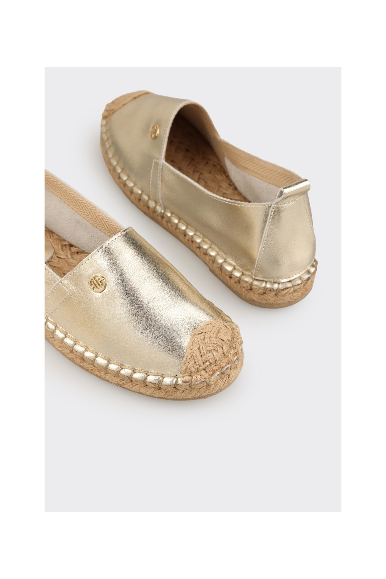 Elle Gold Deri Kadın Espadril görsel 5