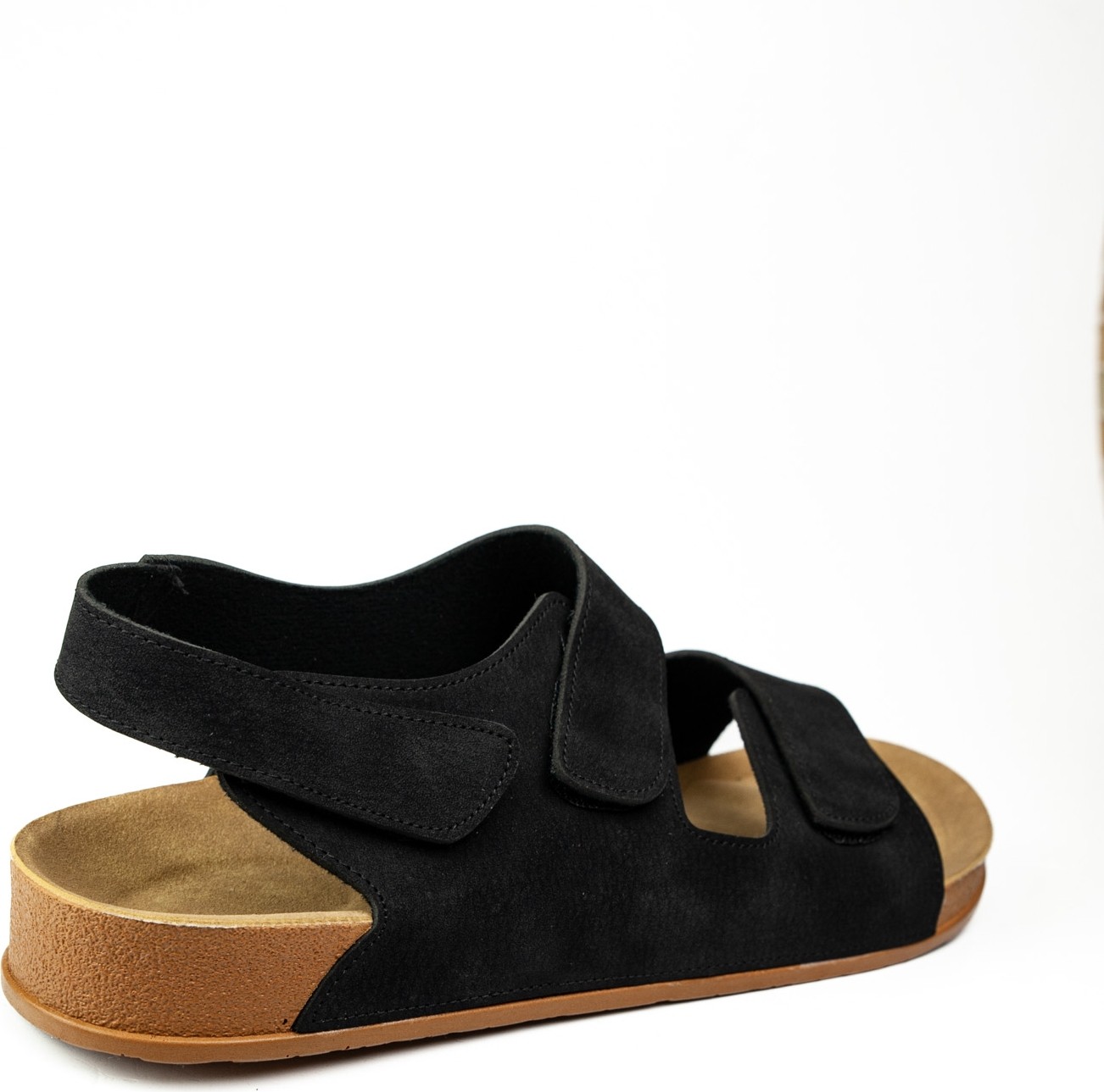 Look Life S963 - 009 Siyah Büyük Numara Erkek Sandalet görsel 4