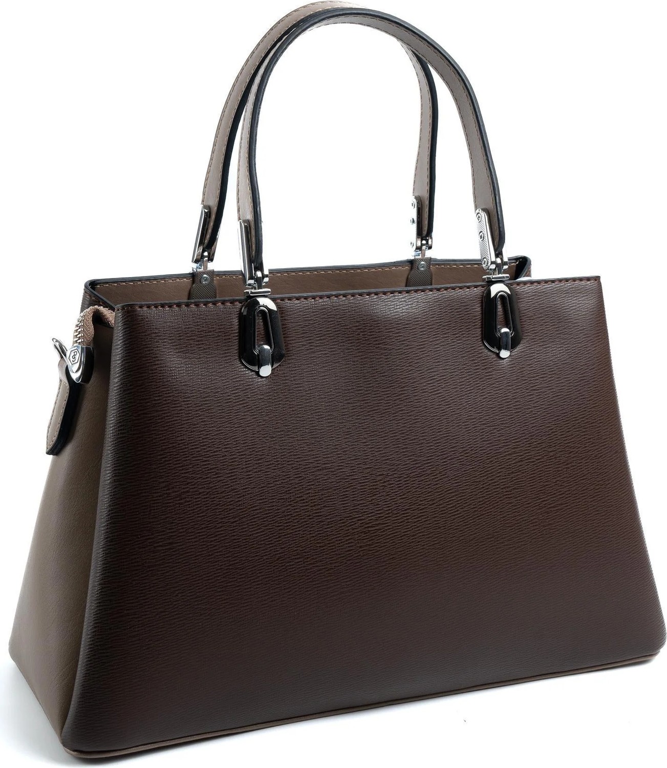Silver & Polo Silver Polo Kahve - Vizon Düz Kadın El Çantası SP1253 görsel 8