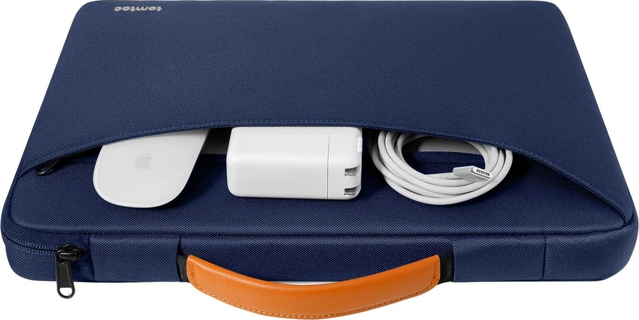 Tomtoc Defender 16" Laptop Çantası, 360° Darbe Koruma, Suya Dayanıklı, Ultra Ince Taşınabilir Kılıf görsel 5
