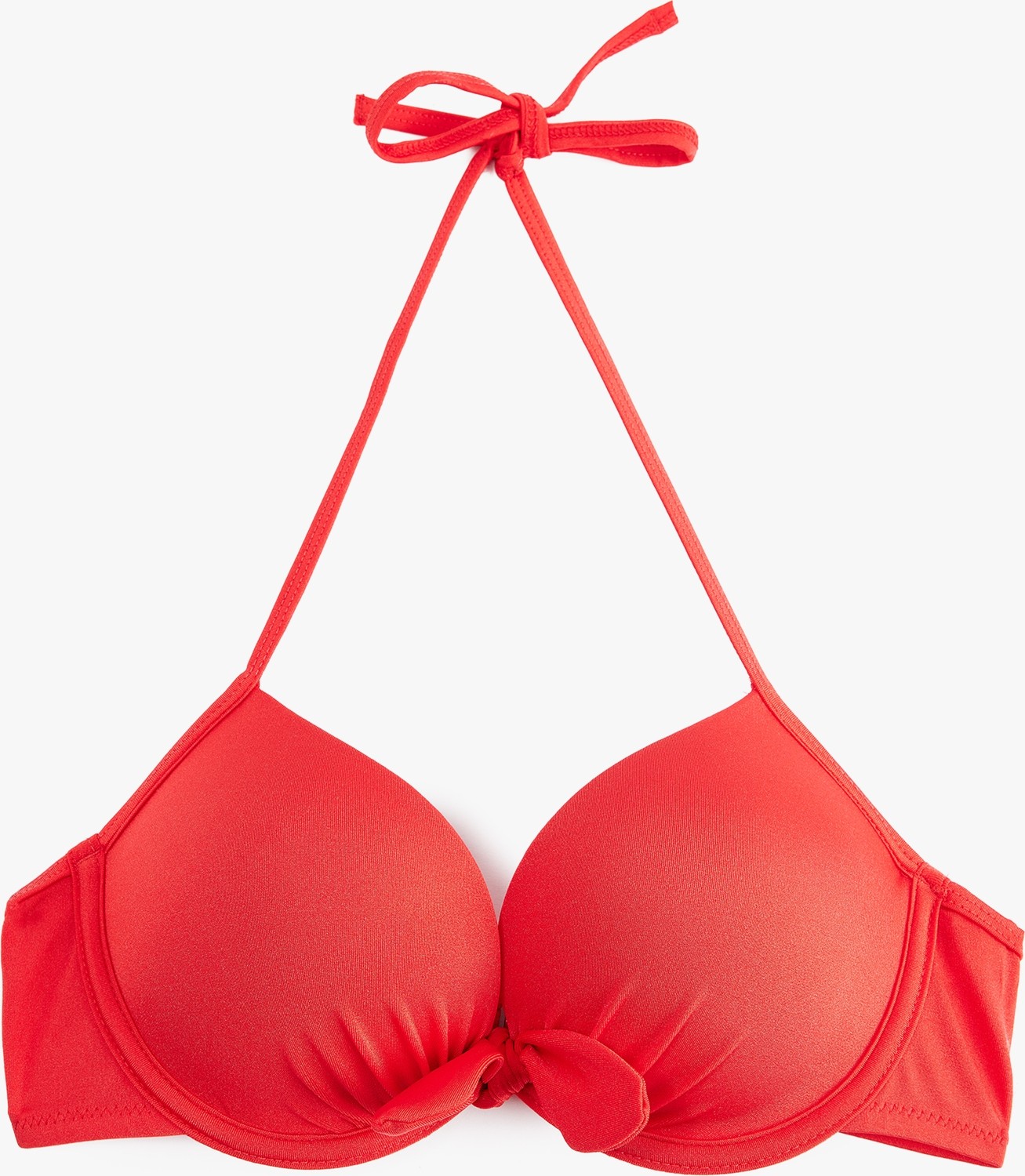 Koton Kalp Yaka Fiyonklu Push-Up Bikini Üstü
