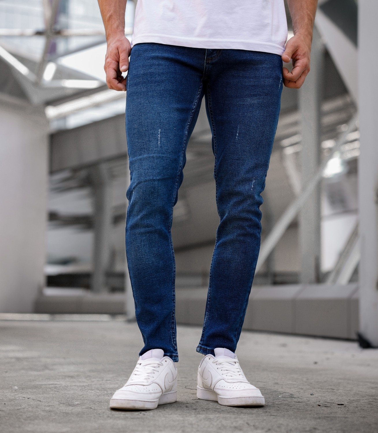 Enerjin Erkek Slim Fit Likralı Kot Pantolon Siyah Tırnaklı