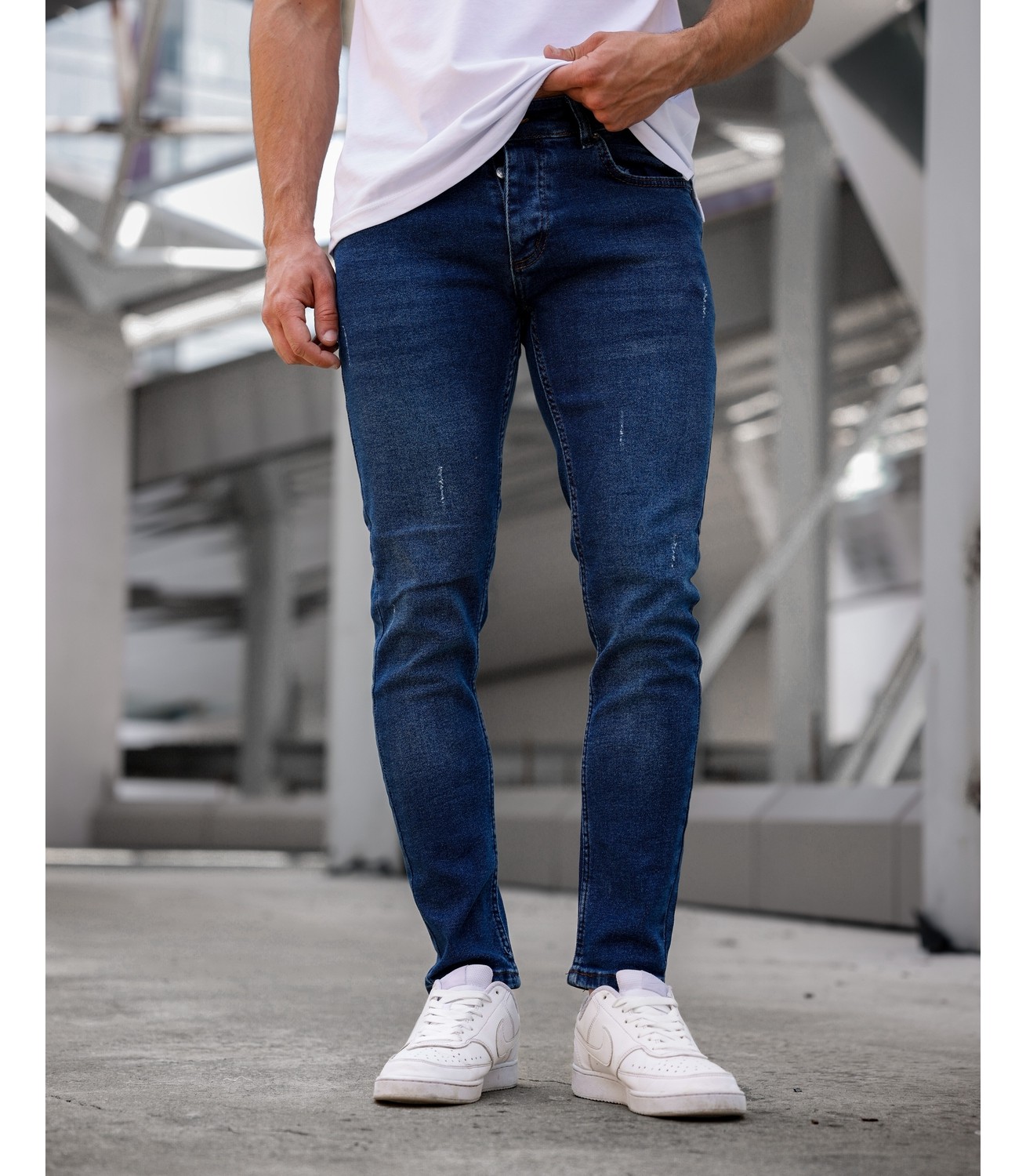 Enerjin Erkek Slim Fit Likralı Kot Pantolon Siyah Tırnaklı görsel 2