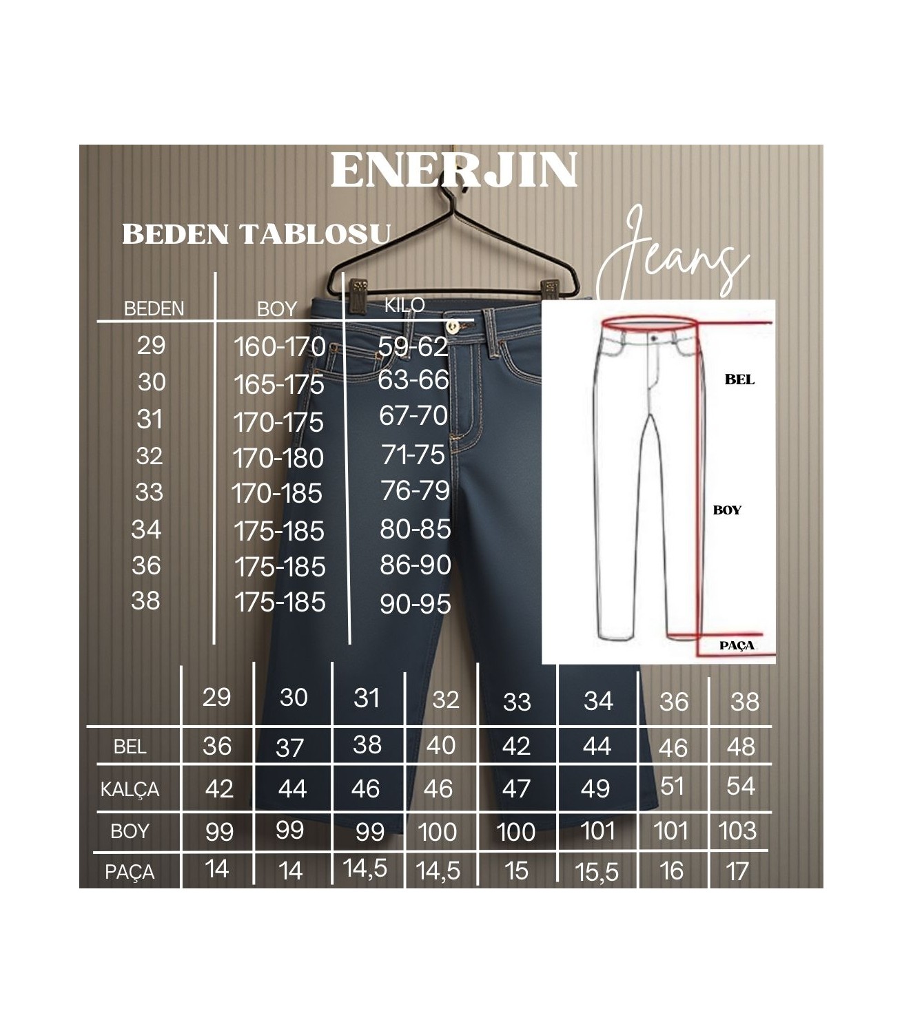 Enerjin Erkek Slim Fit Likralı Kot Pantolon Siyah Tırnaklı görsel 3
