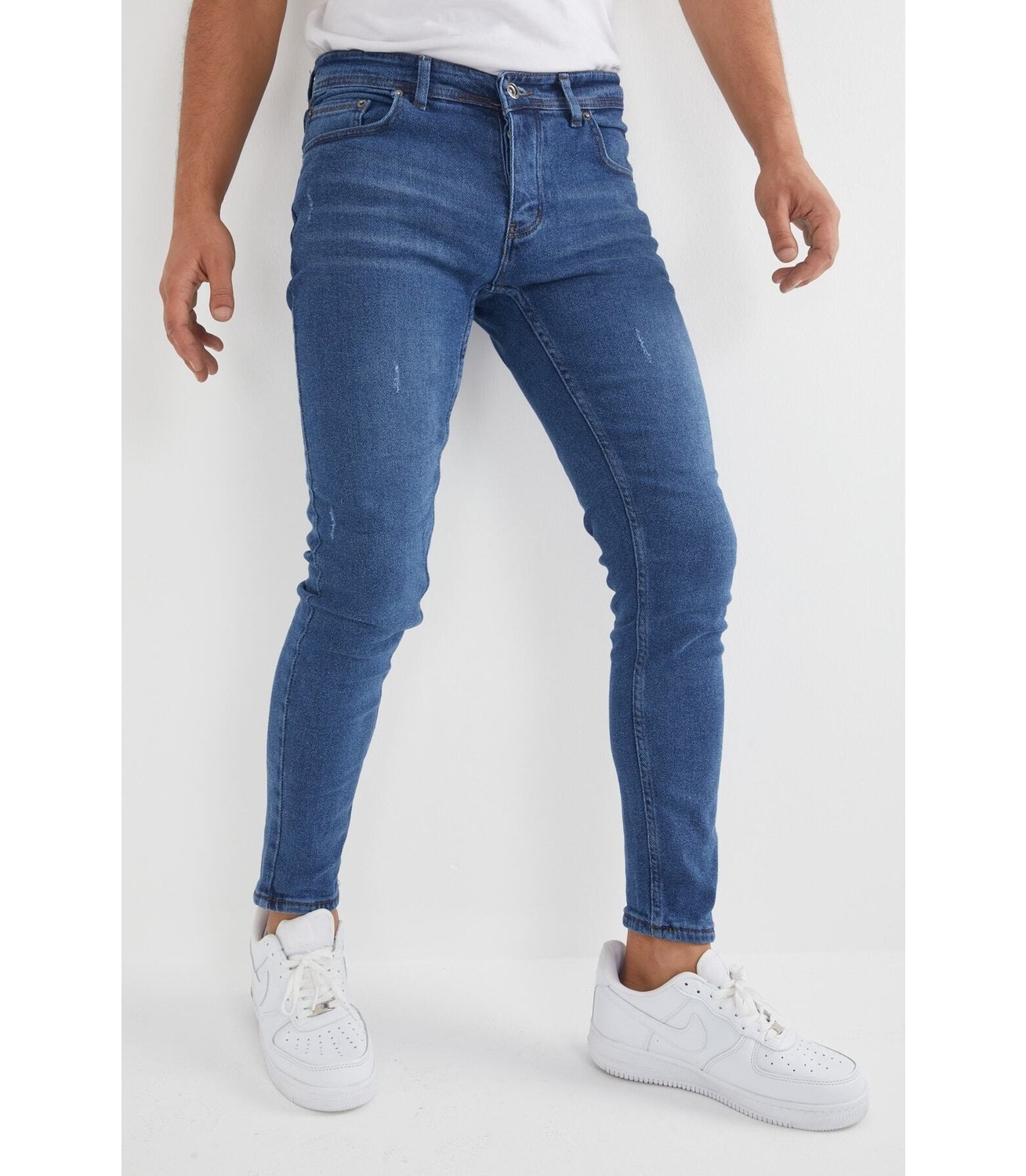 Enerjin Erkek Slim Fit Likralı Kot Pantolon Siyah Tırnaklı görsel 4