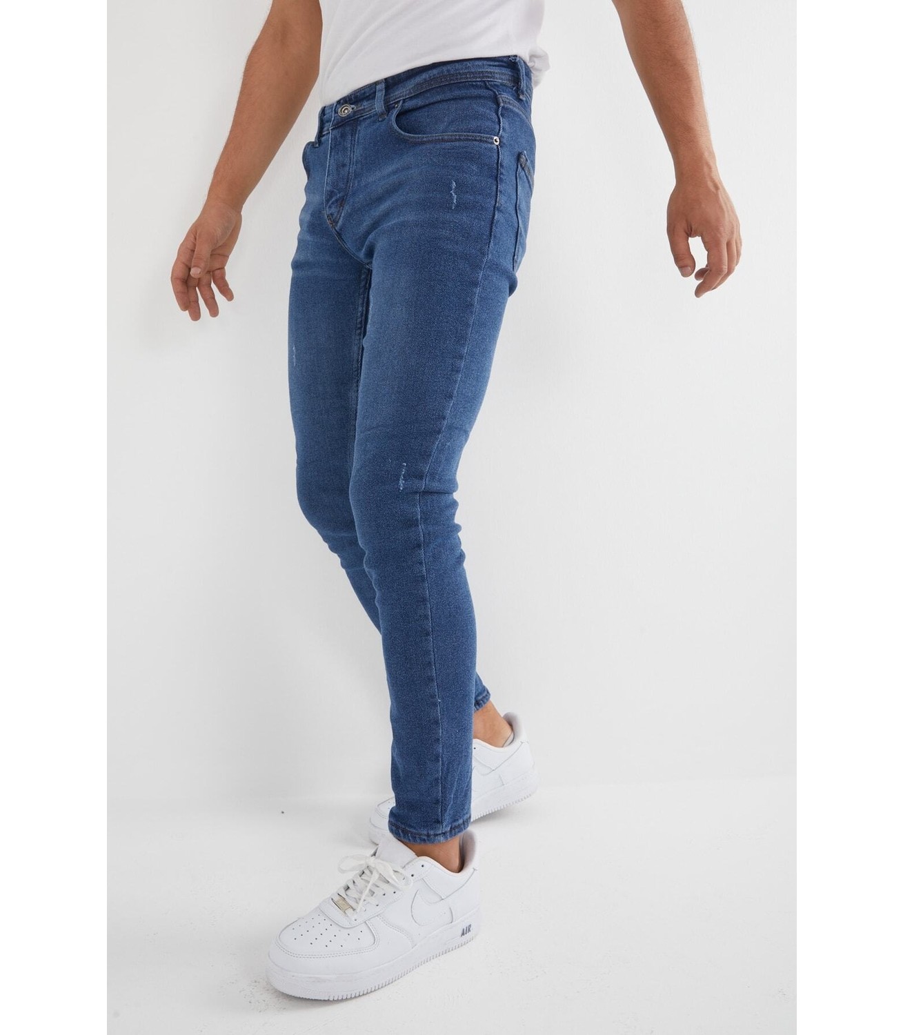 Enerjin Erkek Slim Fit Likralı Kot Pantolon Siyah Tırnaklı görsel 5