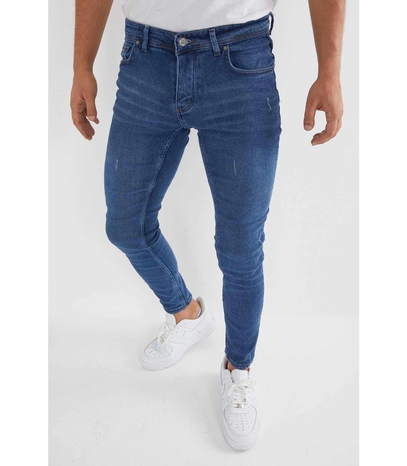 Enerjin Erkek Slim Fit Likralı Kot Pantolon Siyah Tırnaklı görsel 6