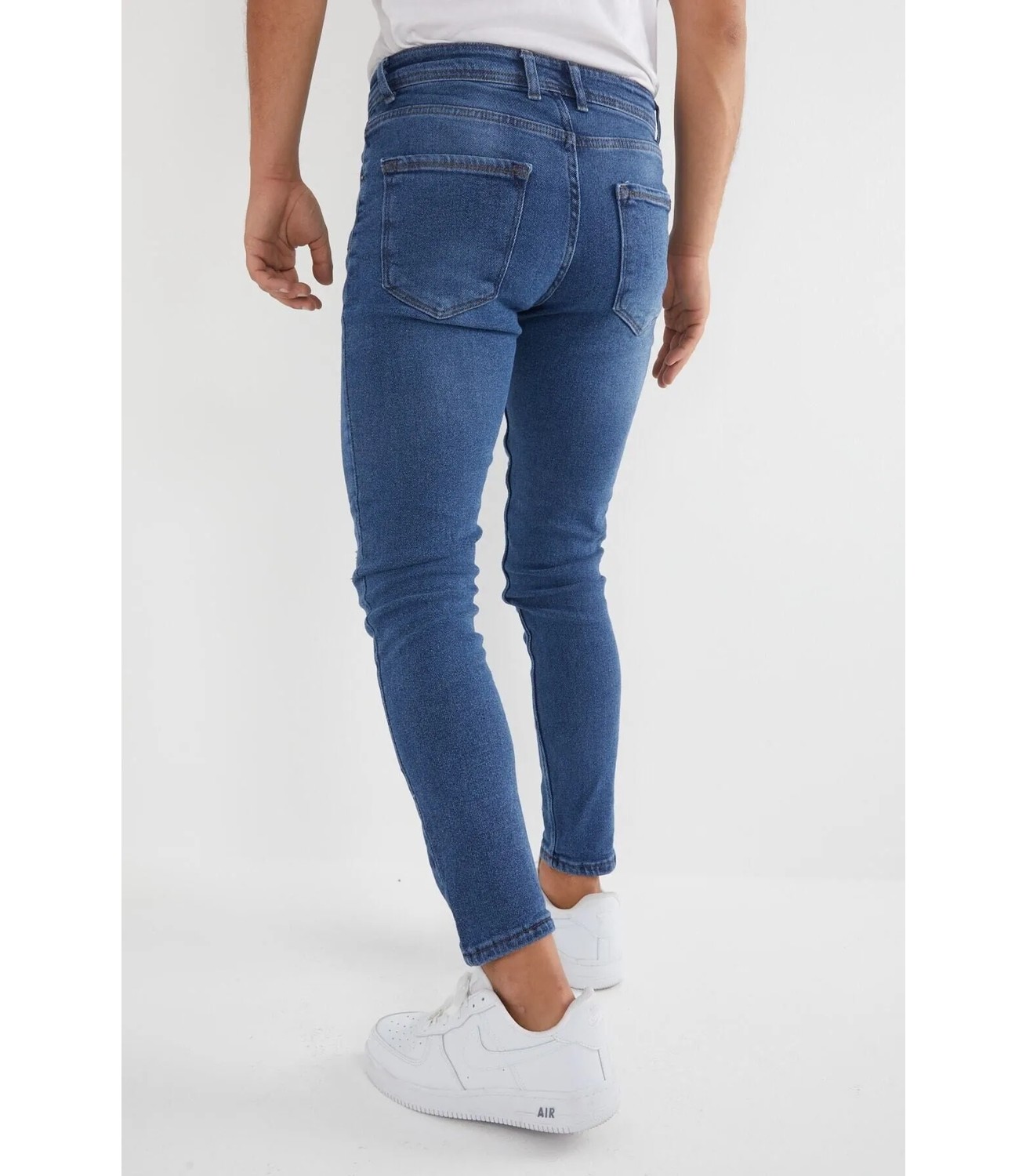 Enerjin Erkek Slim Fit Likralı Kot Pantolon Siyah Tırnaklı görsel 7