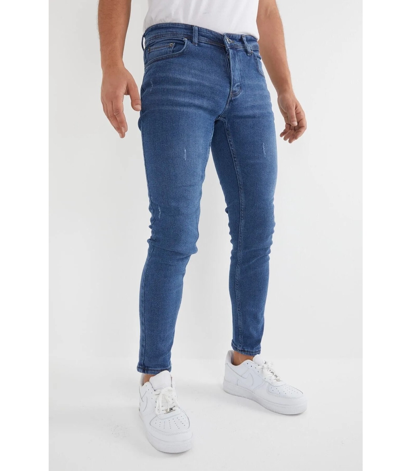 Enerjin Erkek Slim Fit Likralı Kot Pantolon Siyah Tırnaklı görsel 8