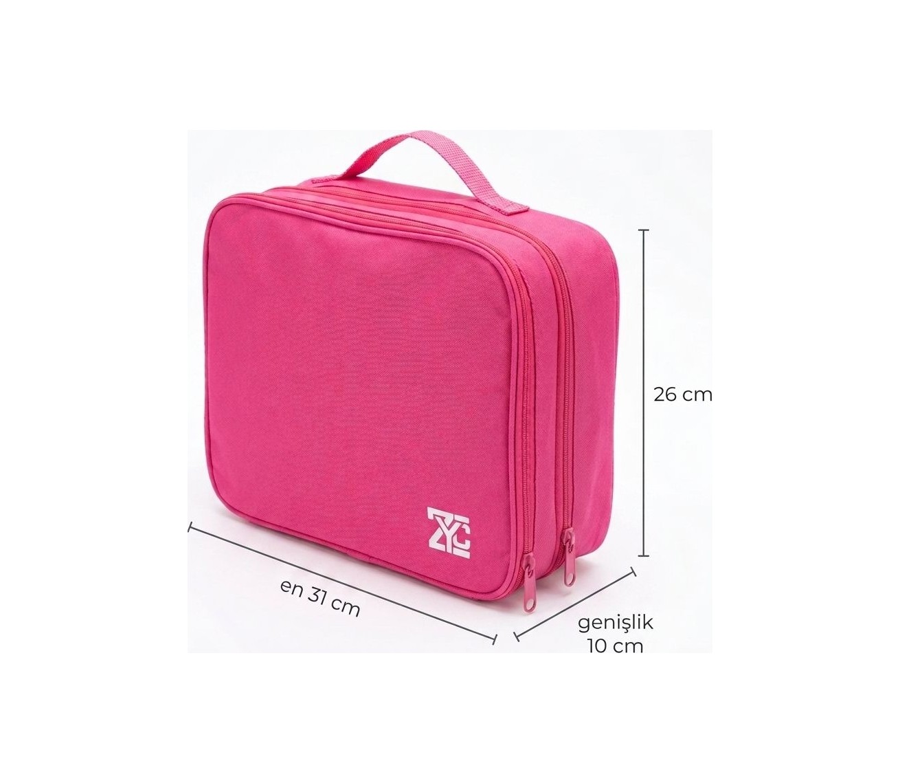 ZYC Büyük Boy Premium Çok Katlı Elektronik Cihaz ve Kablo Düzenleyi Taşınabilir Seyahat Çantası Ebat 31X26X10 cm görsel 8