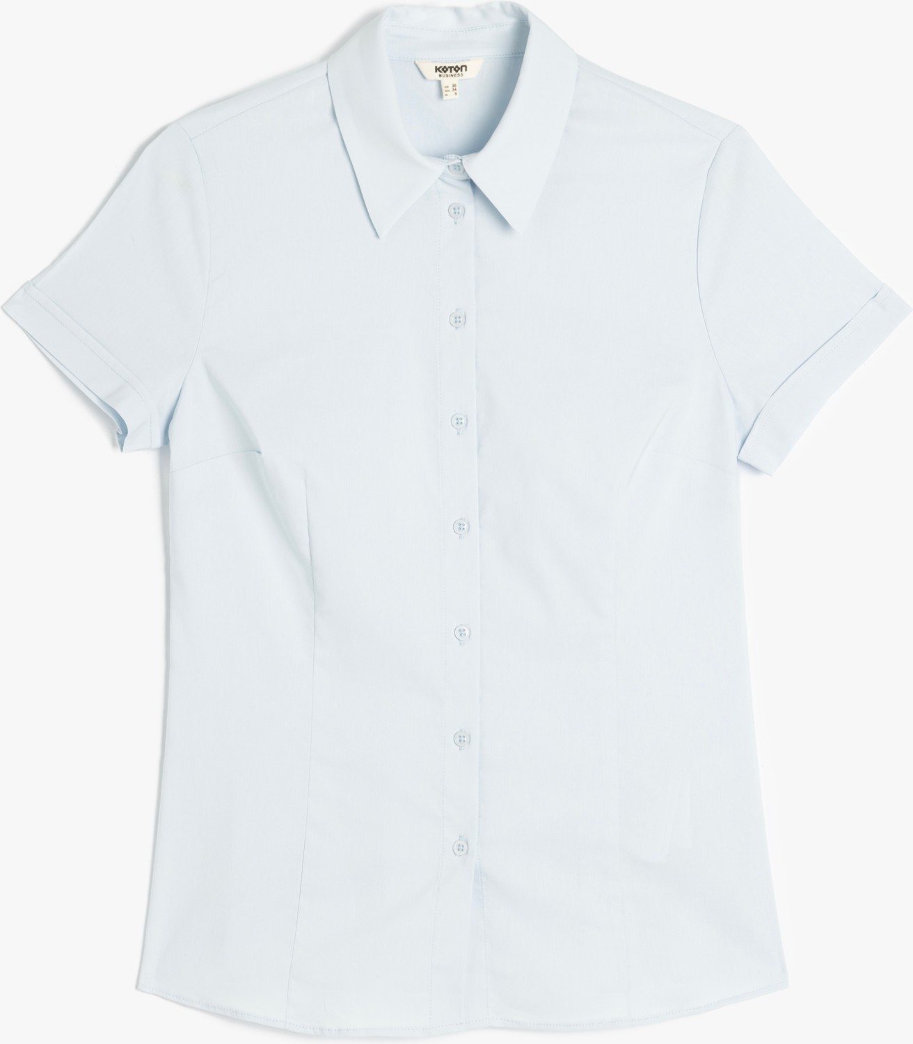 Koton Slim Fit Klasik Yaka Kısa Kollu Gömlek