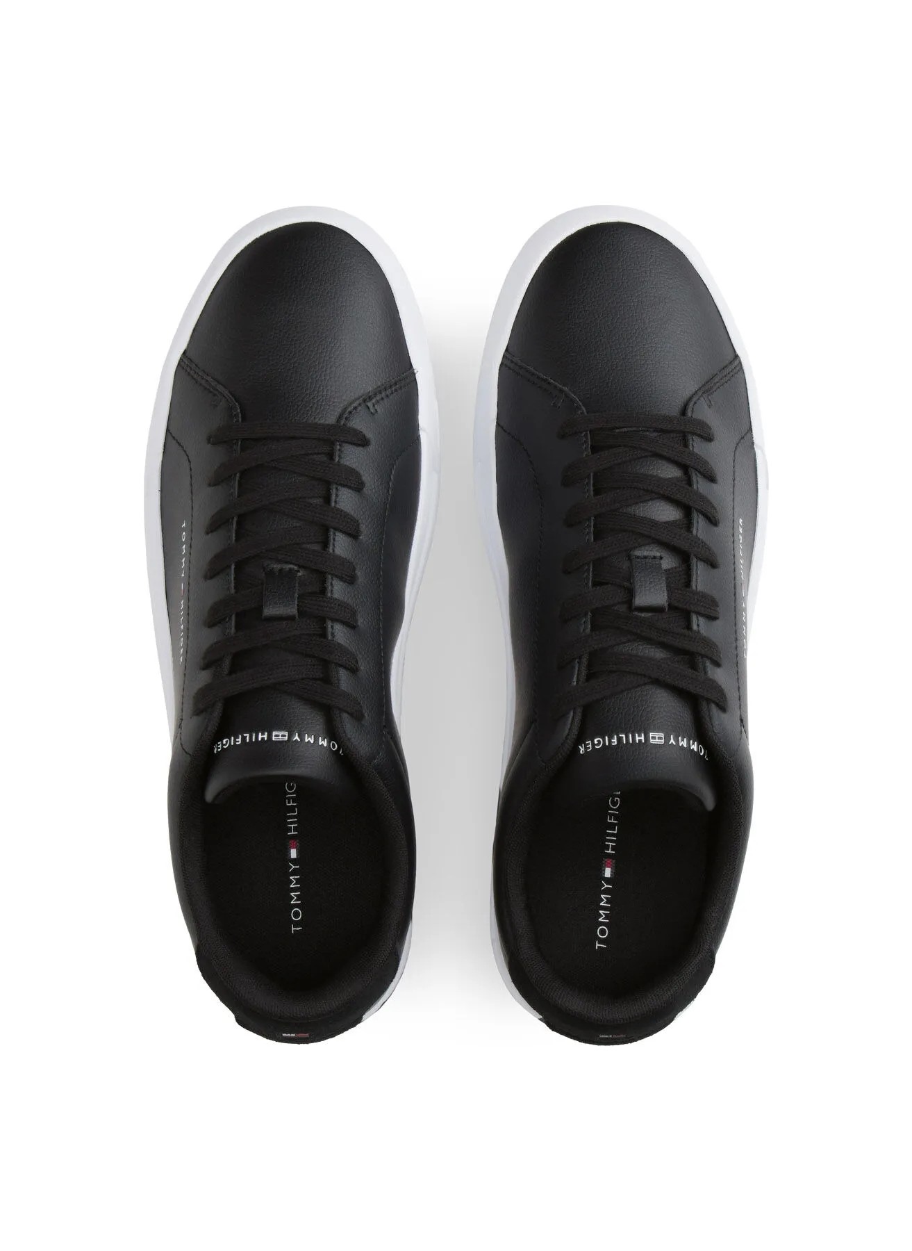 Tommy Hilfiger Siyah Erkek Sneaker Th Court Core görsel 3
