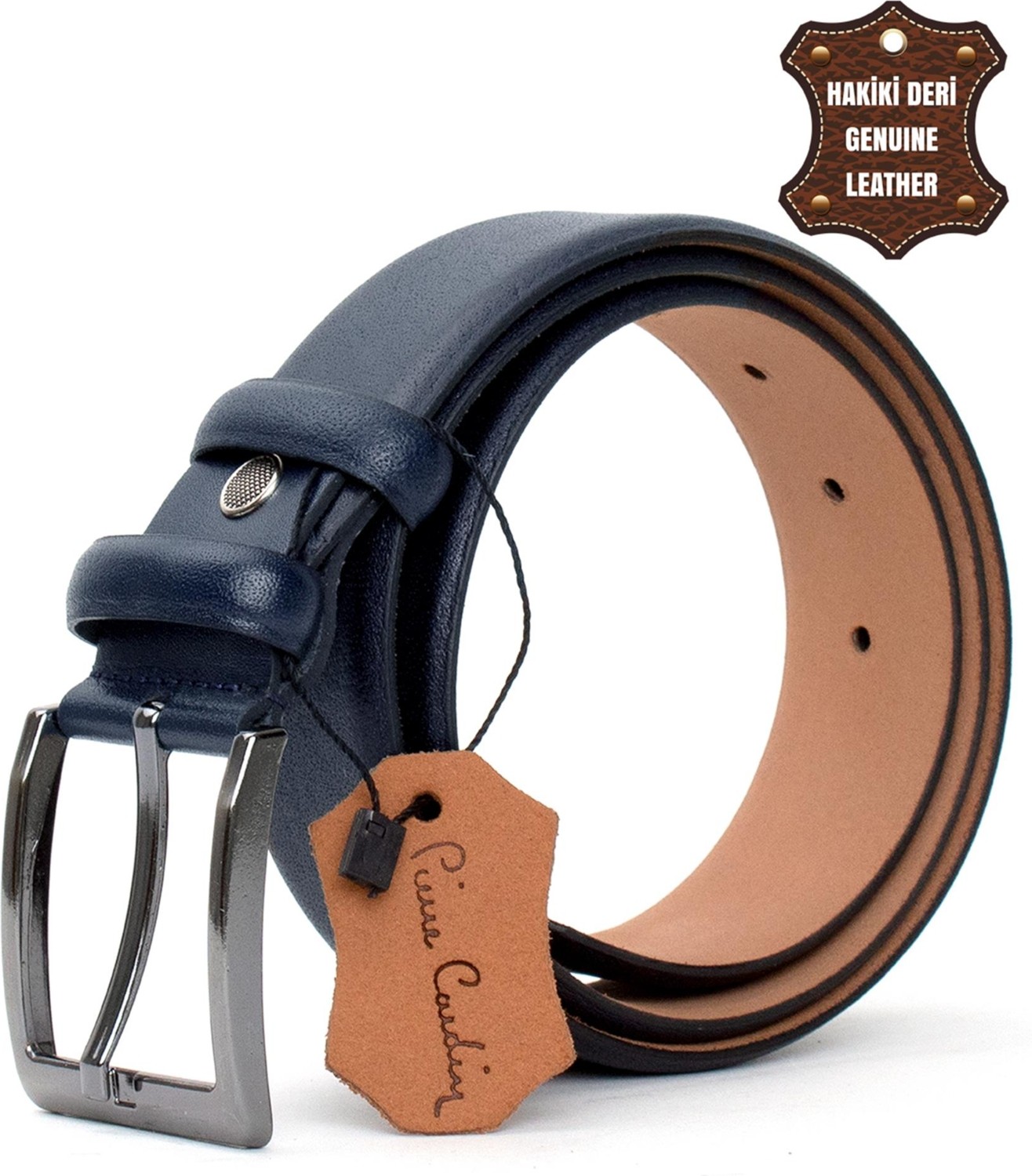 Pierre Cardin PC401 Erkek 4 cm Hakiki Deri Kemer Siyah