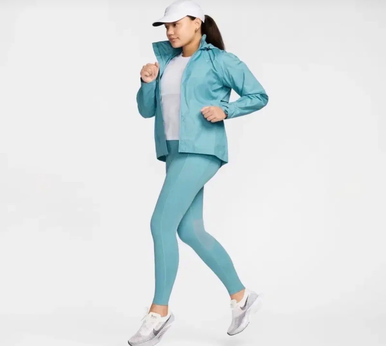 Nike Fast Repel Running Full-Zip Hooded Mavi Kadın Yağmurluk FB7451-464 görsel 4