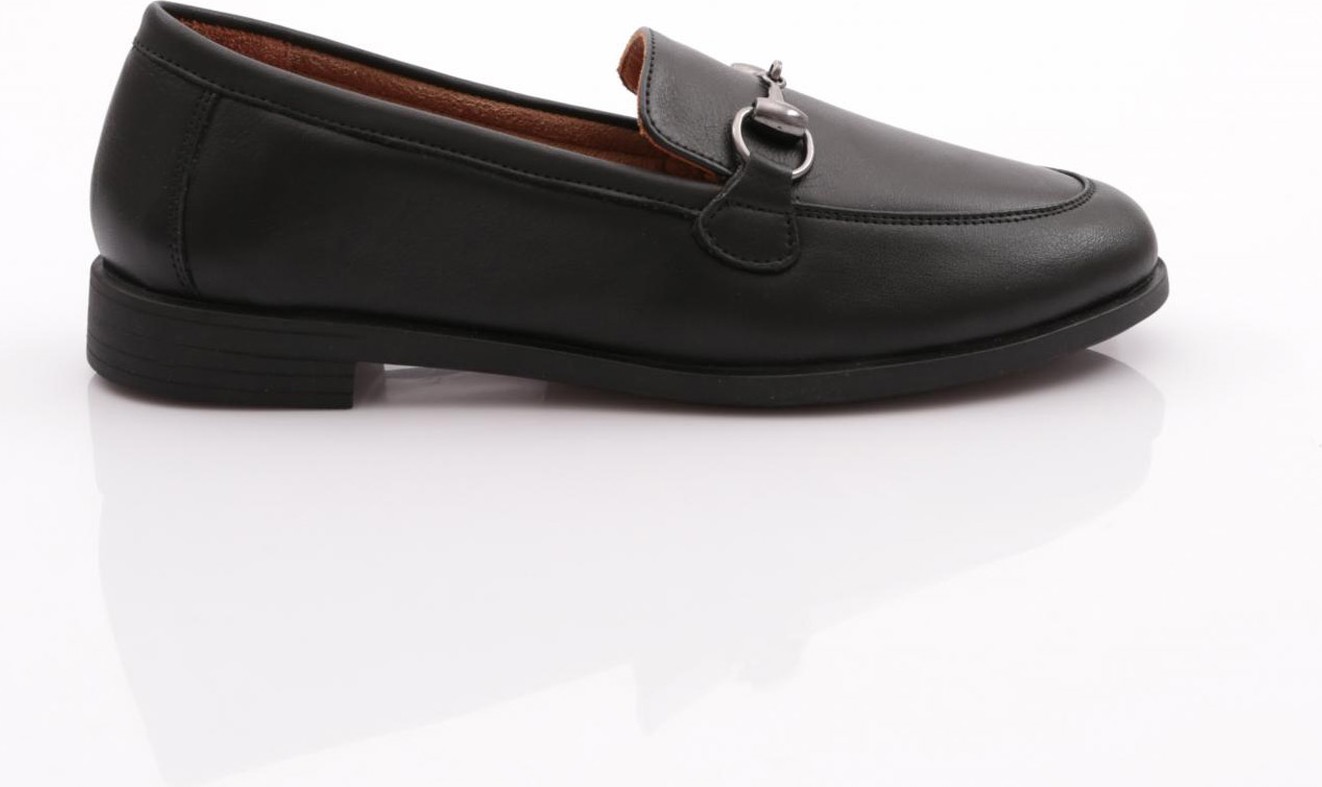 DGN 1850 Kadin Metal Aksesuarli Loafer Ayakkabi