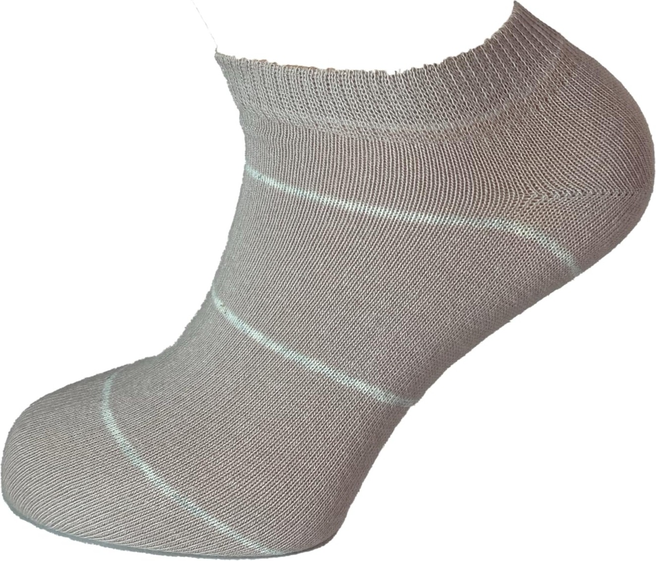 Aesco Meristanbul Kadın Çizgili Patik Çorap 5’li Paket, Yumuşak Pamuklu, Konforlu, Pastel Renkler (Çizgili, 35-38) görsel 2