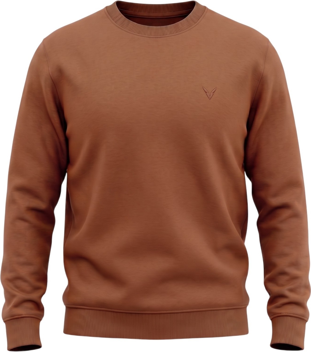 Cazador Caz 56100 3 Ipl. Basic Sweat Kahverengi Erkek Sweatshirt