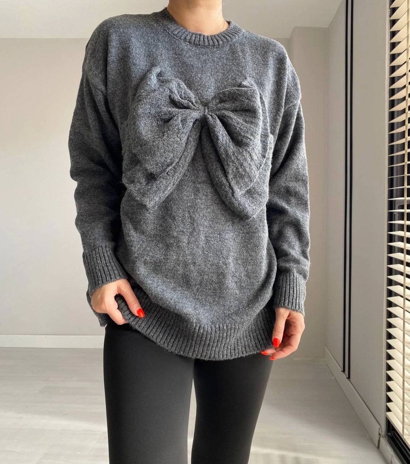 Olla Collection Kurdela Detaylı Triko Kazak