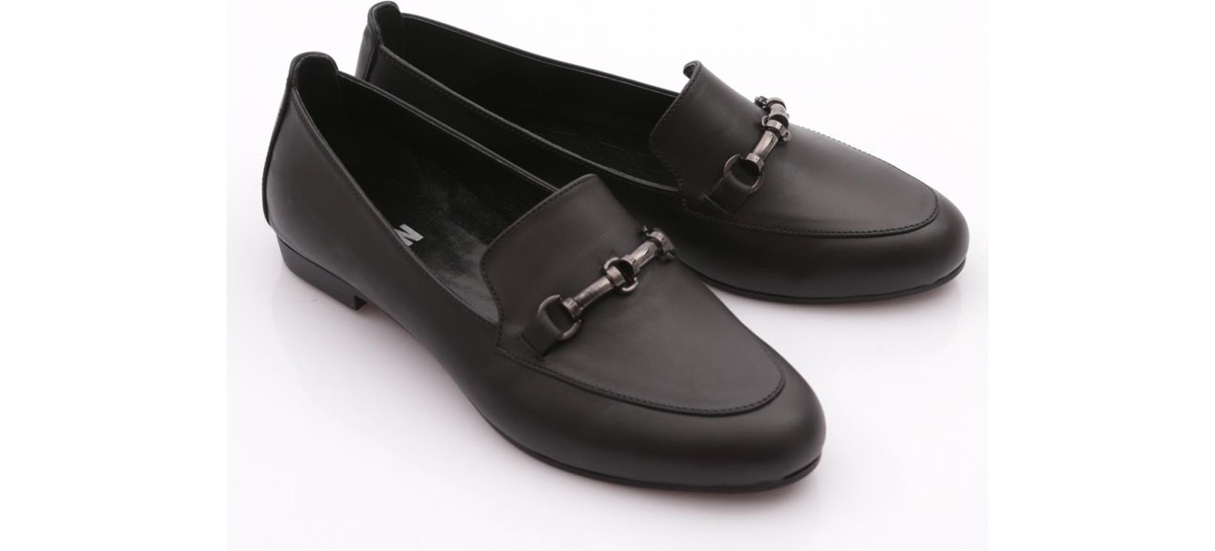 DGN 707 Kadın Aksesuarlı Loafer Ayakkabı görsel 6