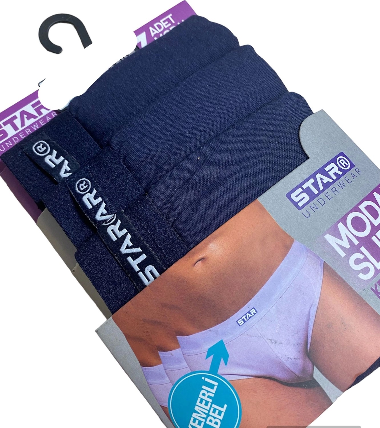Hobilinka Star 109 Erkek 3'lü Modal Slip görsel 3