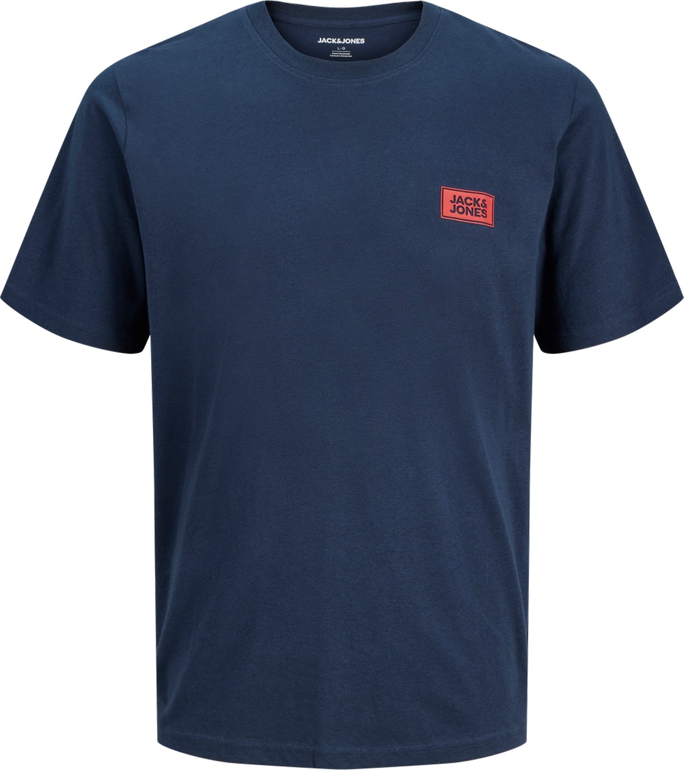 Jack & Jones Erkek Logo Detayli Bisiklet Yaka Tisört - Rush