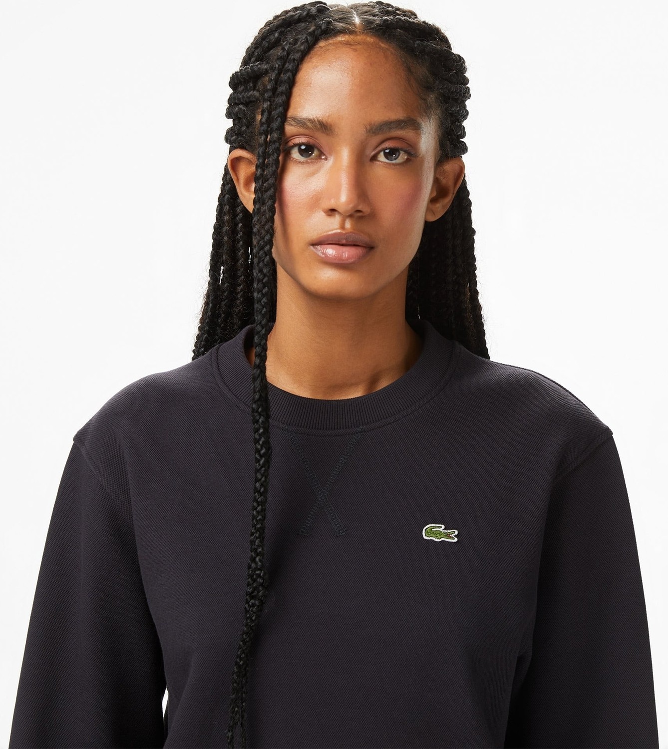Lacoste Kadın Regular Fit Bisiklet Yaka Sweatshirt görsel 2