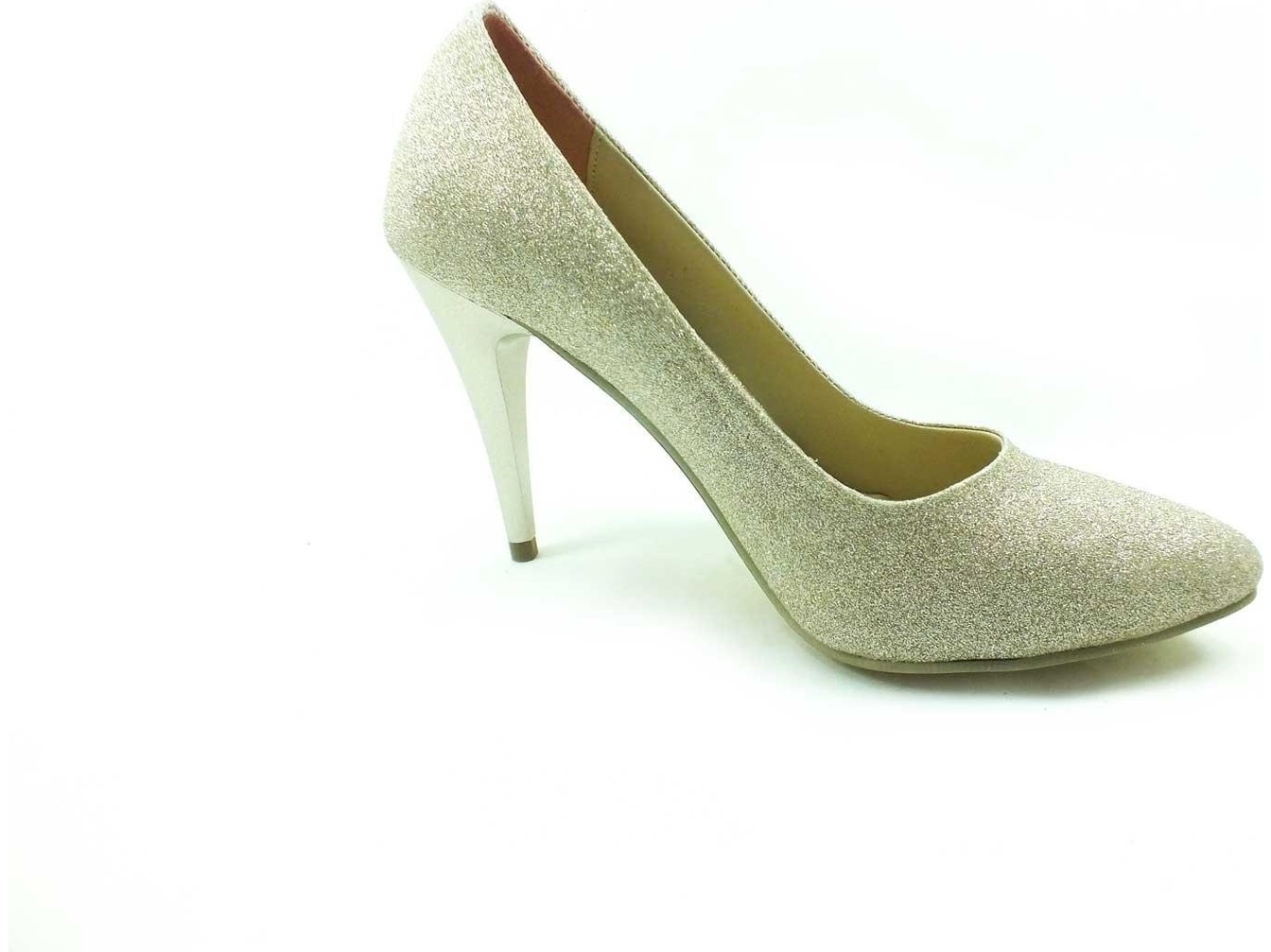 Çarıkçım Stiletto Kadın Ayakkabı Platin-Simli 61 700 görsel 3